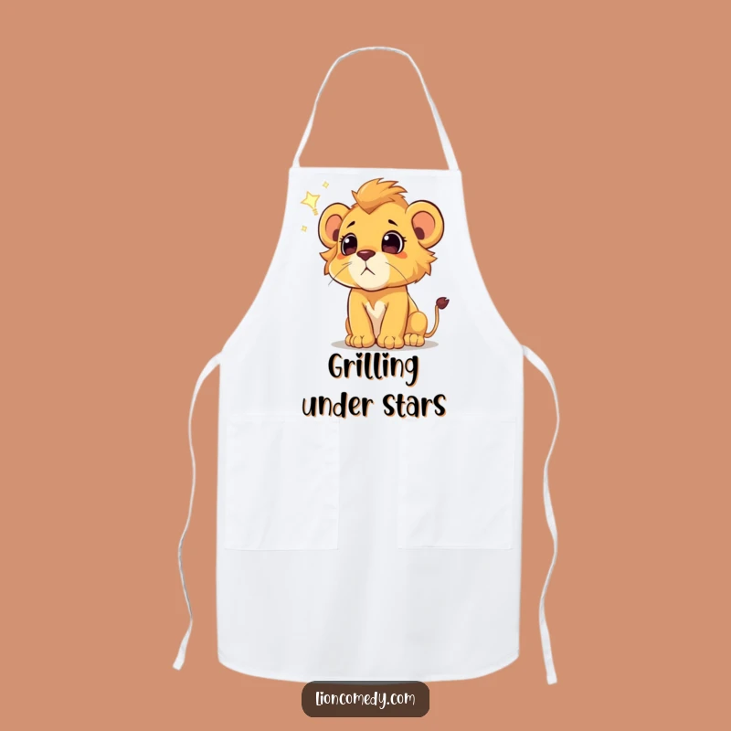 Funny Lion Cub Apron: Cook with Wonder and Adventure