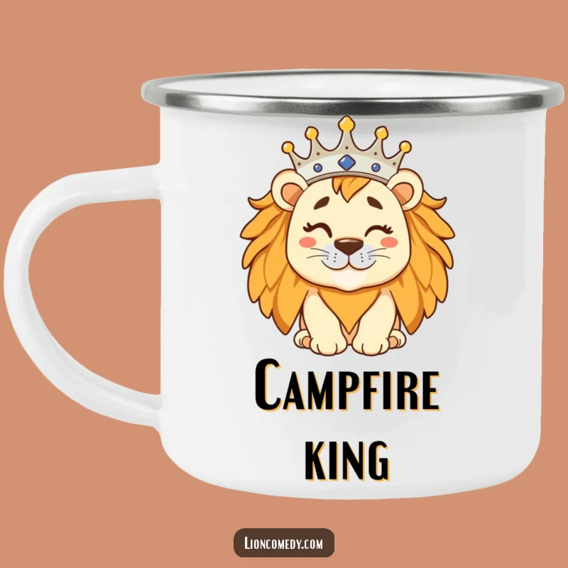 Take your royal brew with you with this funny lion camping mug. It’s sturdy, regal, and always has a wink.
