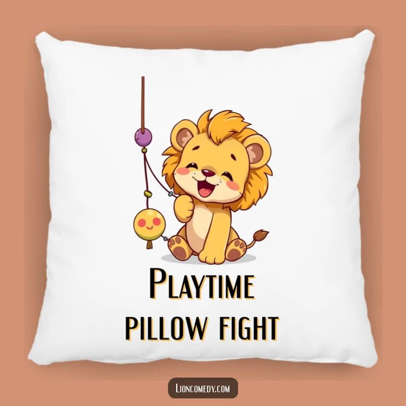 Cozy Funny Lion Cub String Toy Pillow: Soft Comfort with Playful Action