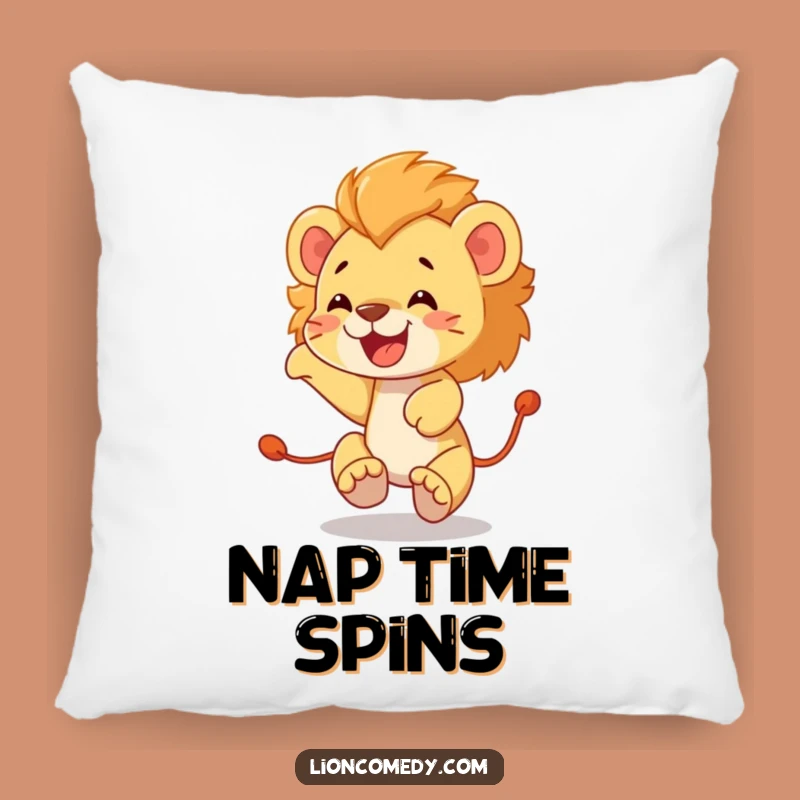 Cozy Funny Lion Cub Tail Chase Pillow: Soft Comfort with Hilarious, Playful Charm