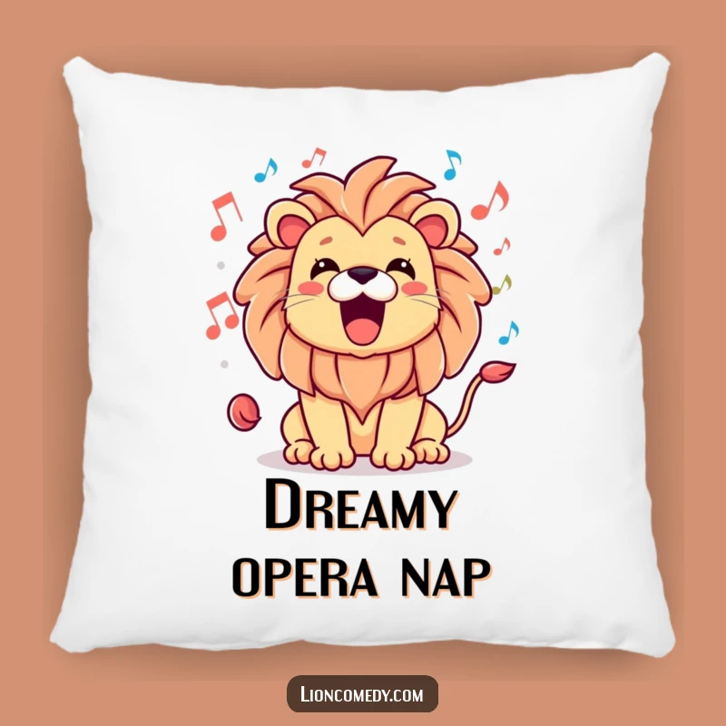 Funny Kawaii Lion Roar Pillow - Cozy Musical Animal Cushion