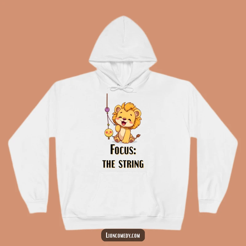 Cozy Funny Lion Cub String Toy Hoodie: Warmth Meets Playful Pounce, Ideal Funny Gift