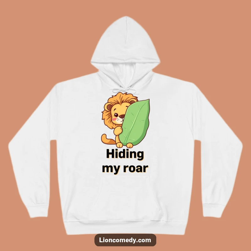 Funny Kawaii Lion Hoodie: Cozy Hideaway, Perfect Warm and Humorous Gift