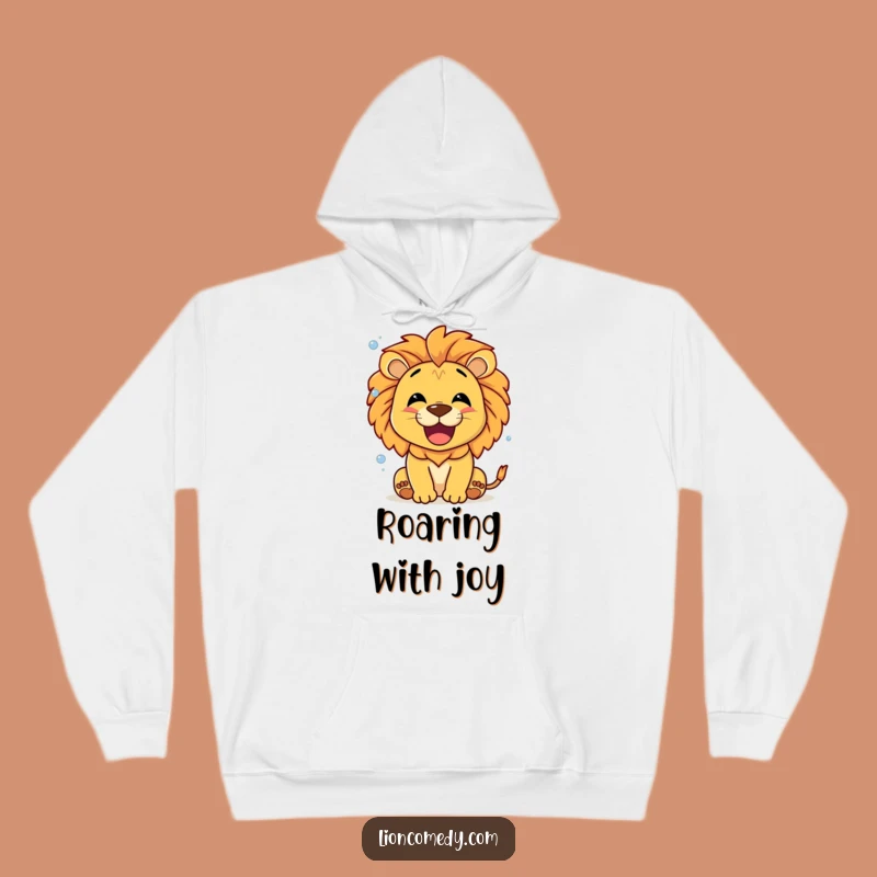 Funny Roaring Lion Bubbles Hoodie - Cozy Joy, Perfect Gift