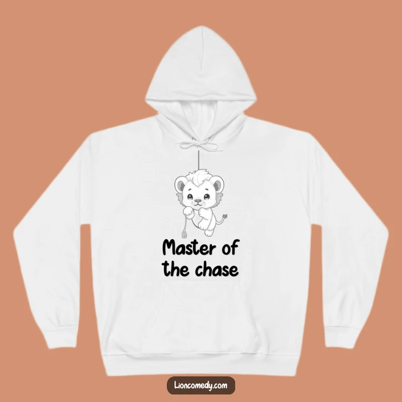Funny Kawaii Lion Cub Pouncing Hoodie: Cozy Playful Cub Sweatshirt, Perfect Funny Gift