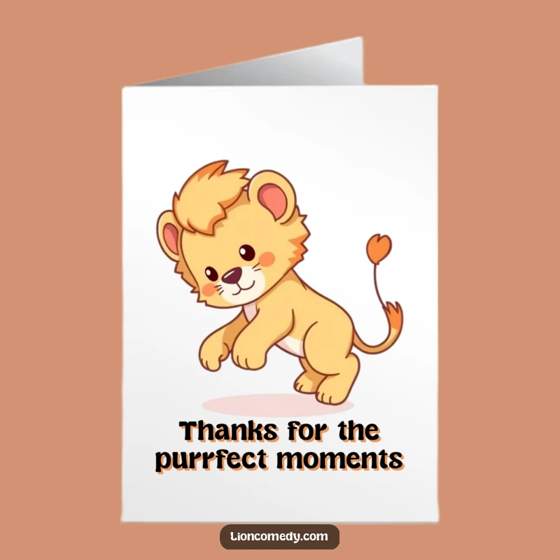 Say thanks with a smile with this free printable card! Print at home for a charming and appreciative message.