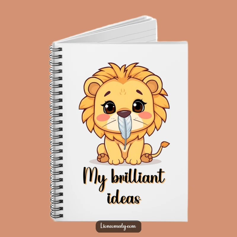 Funny Kawaii Lion Notebook: Focused Ideas, Perfect Humorous Journal
