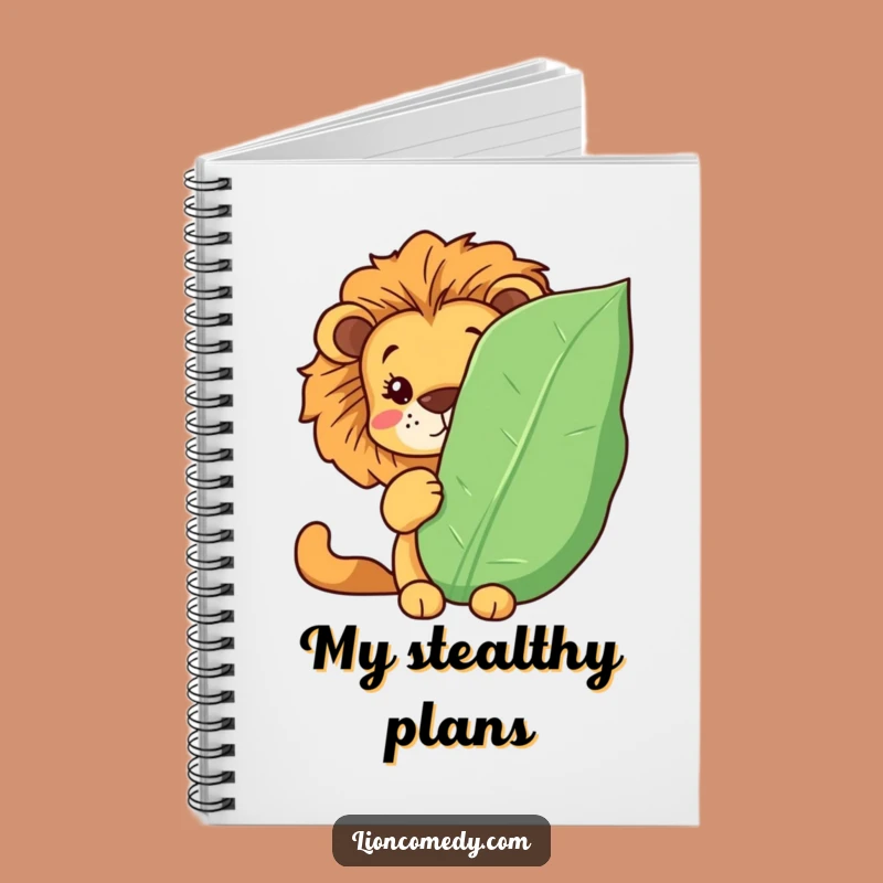 Funny Kawaii Lion Notebook: Hidden Thoughts, Perfect Humorous Journal