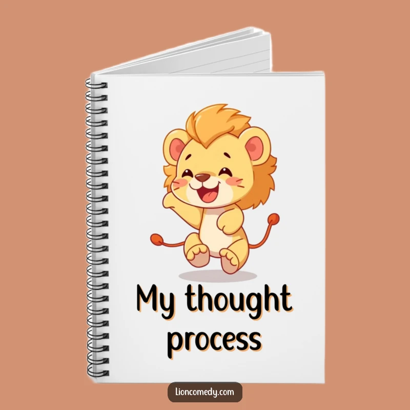 Funny Lion Cub Tail Chase Notebook: Jot Down Ideas with Hilarious, Playful Energy