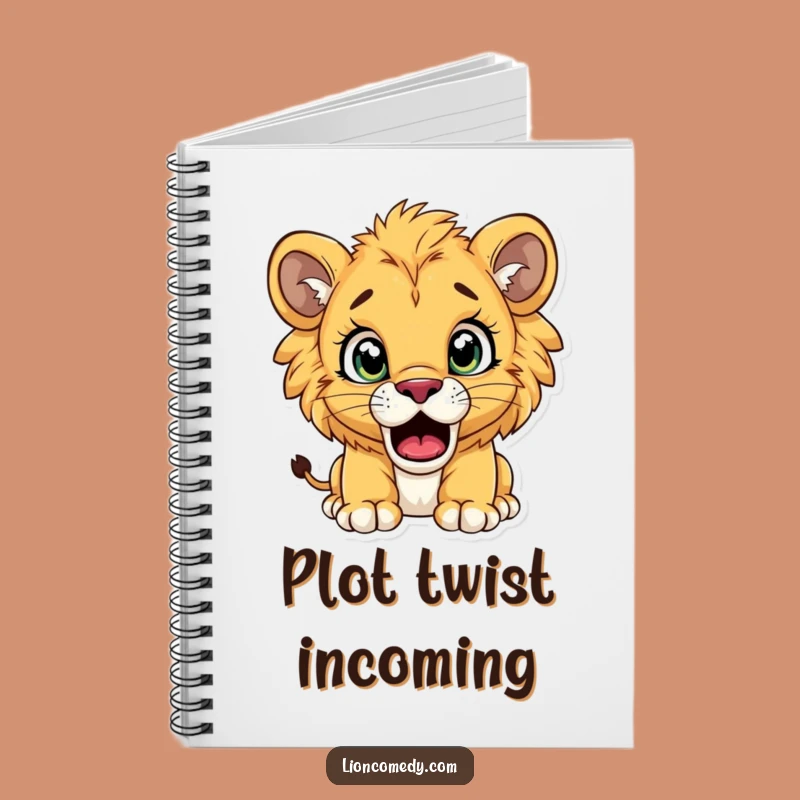 Funny Surprised Lion Cub Notebook: Capture Ideas with Wide-Eyed Hilarity