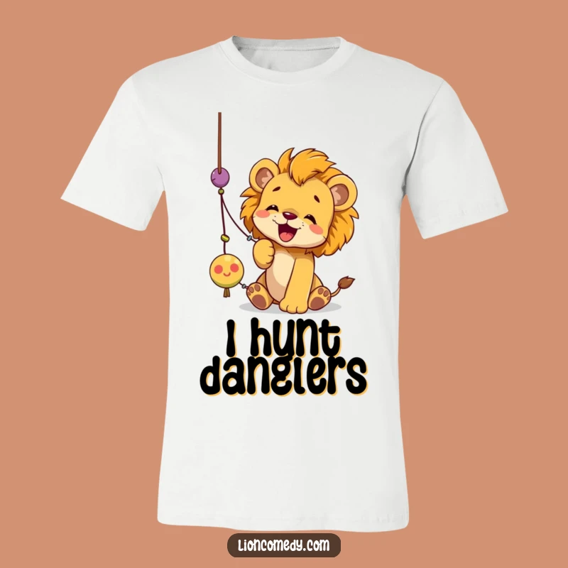 Funny Lion Cub String Toy T-Shirt: Playful Action, Perfect Gift for Energetic Souls